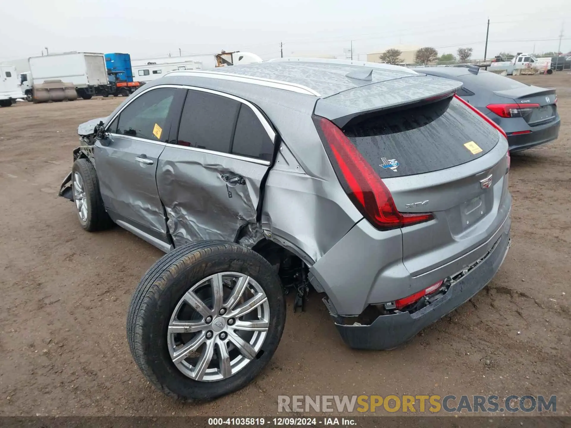 3 fotografías del automóvil dañado 1GYFZCR40PF175597 CADILLAC XT4 2023
