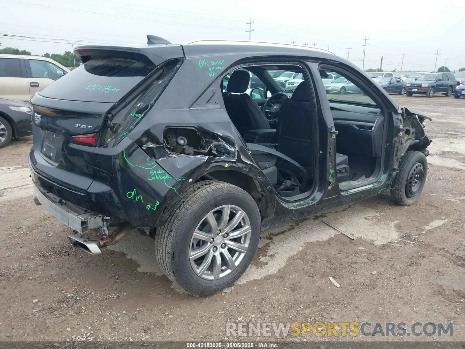 4 fotografías del automóvil dañado 1GYFZCR48PF142752 CADILLAC XT4 2023