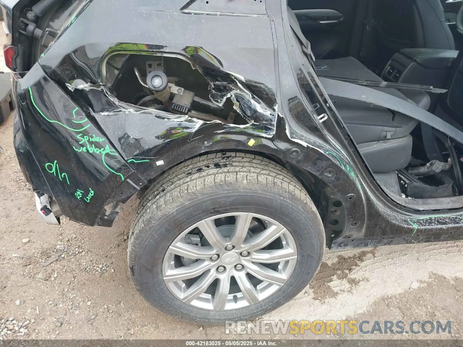 6 fotografías del automóvil dañado 1GYFZCR48PF142752 CADILLAC XT4 2023