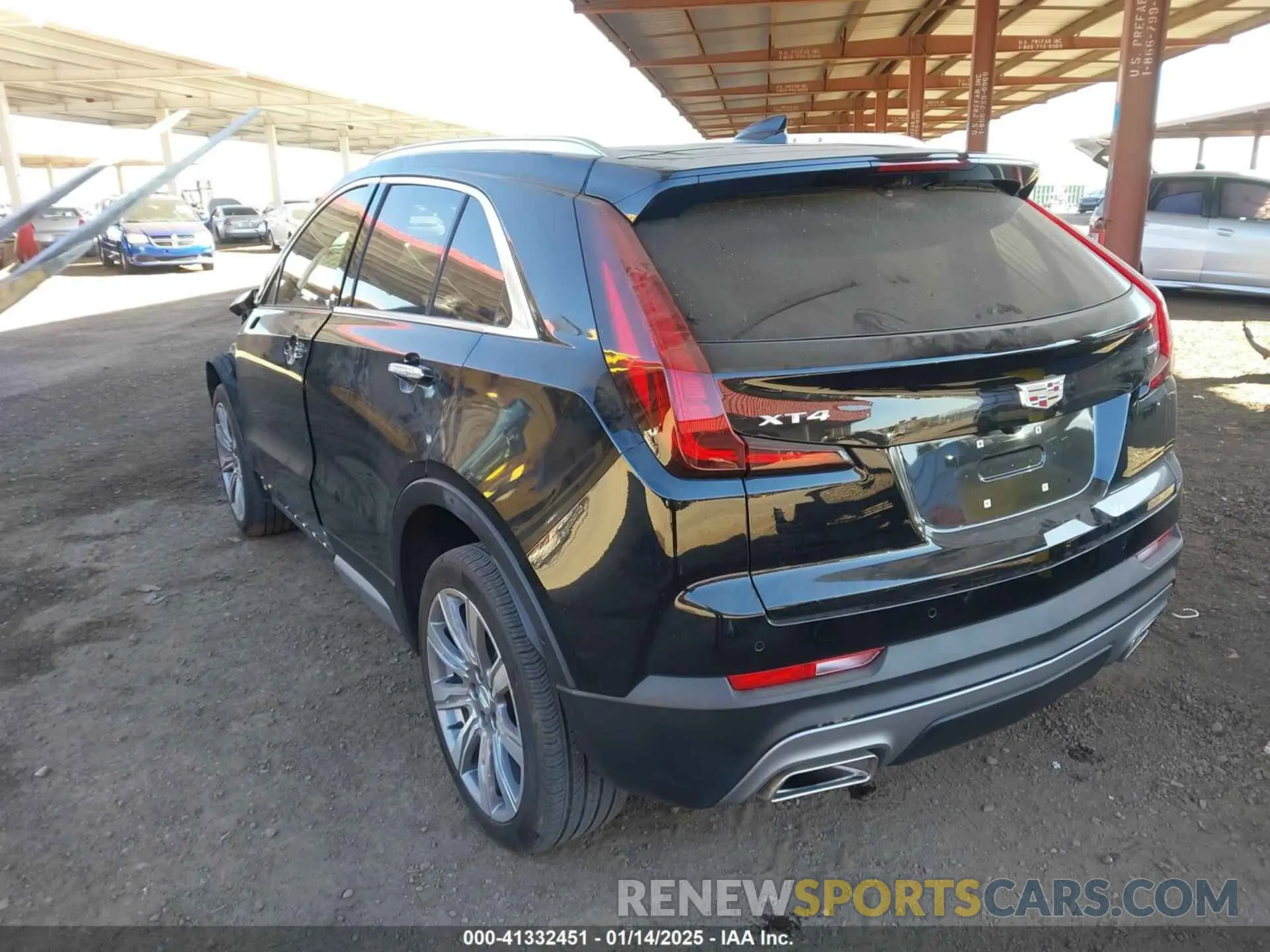 3 fotografías del automóvil dañado 1GYFZCR49PF173489 CADILLAC XT4 2023