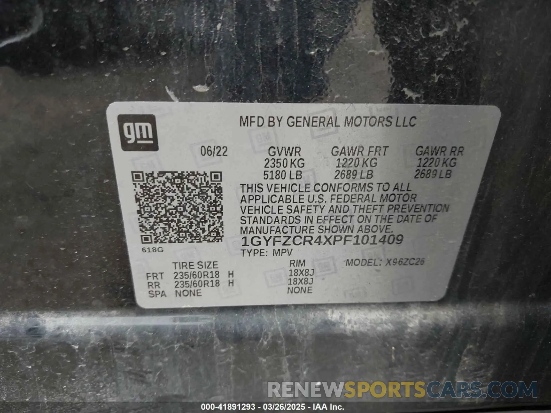 9 fotografías del automóvil dañado 1GYFZCR4XPF101409 CADILLAC XT4 2023