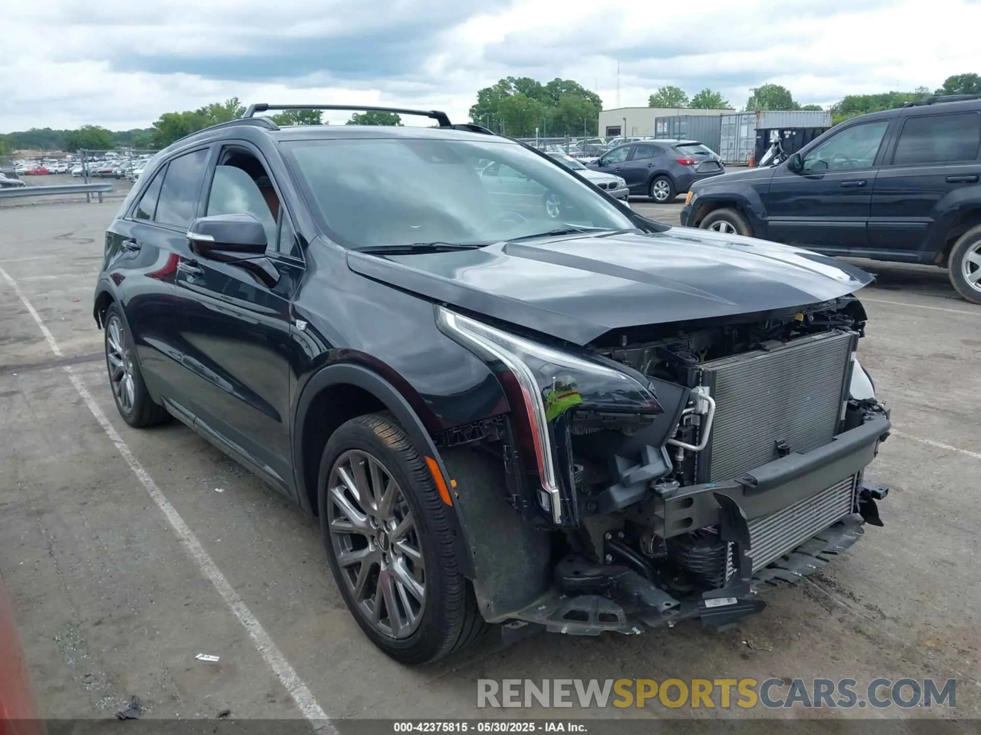 14 fotografías del automóvil dañado 1GYFZFR48PF108344 CADILLAC XT4 2023