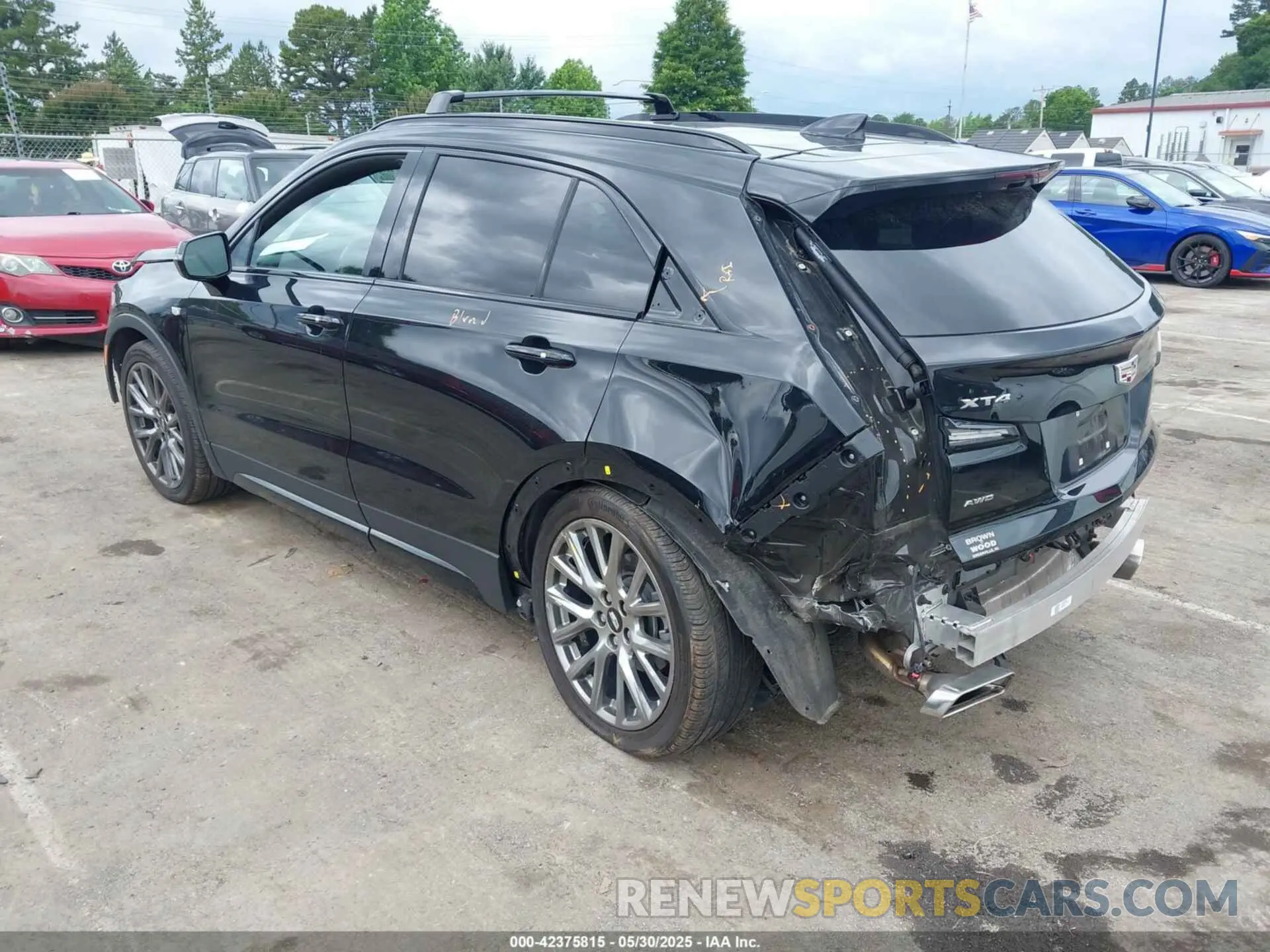 3 fotografías del automóvil dañado 1GYFZFR48PF108344 CADILLAC XT4 2023