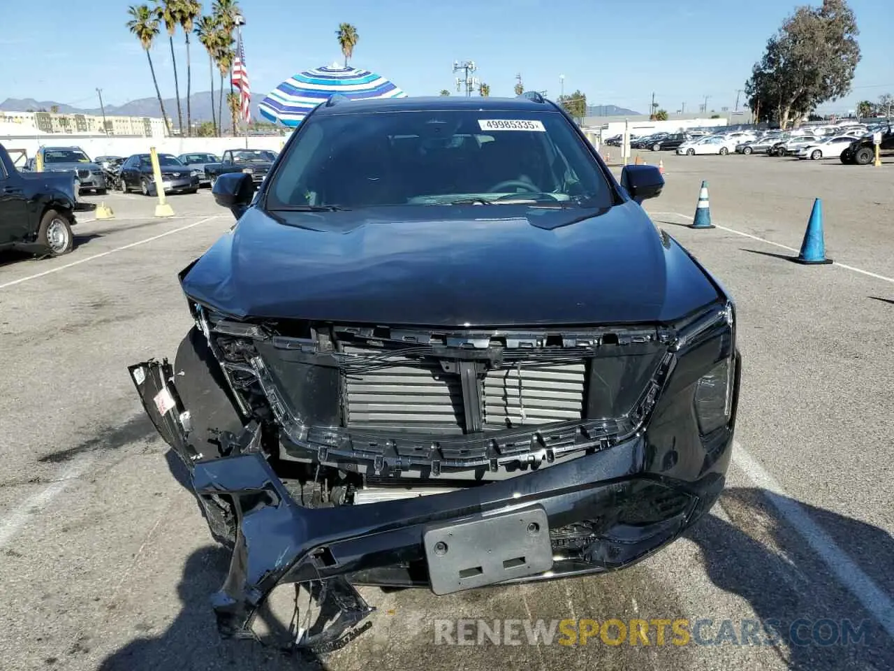 5 fotografías del automóvil dañado 1GYFZER44SF142428 CADILLAC XT4 2025