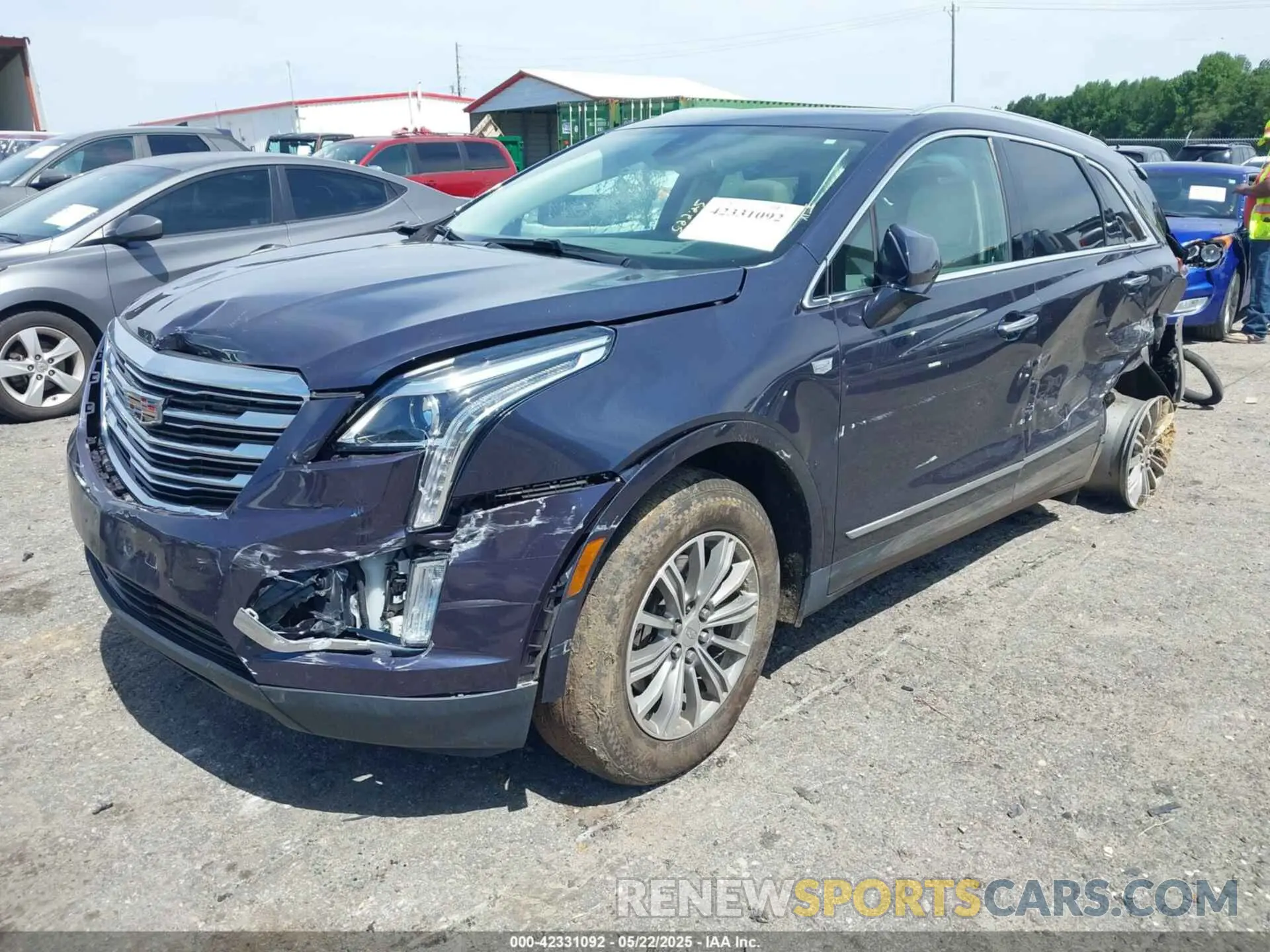 2 fotografías del automóvil dañado 1GYKNDRSXKZ232989 CADILLAC XT5 2019