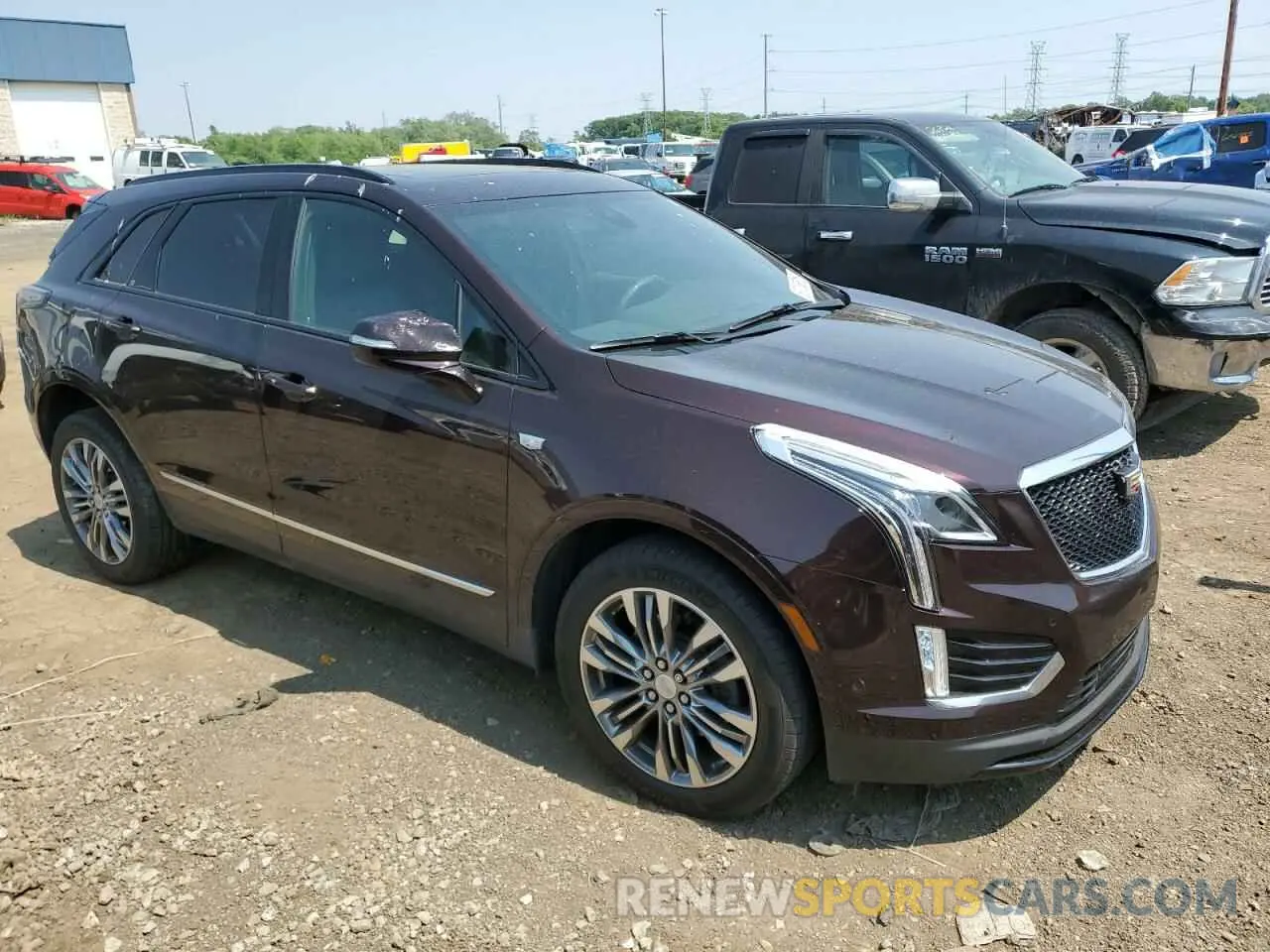 4 fotografías del automóvil dañado 1GYKNGRS7LZ231723 CADILLAC XT5 2020