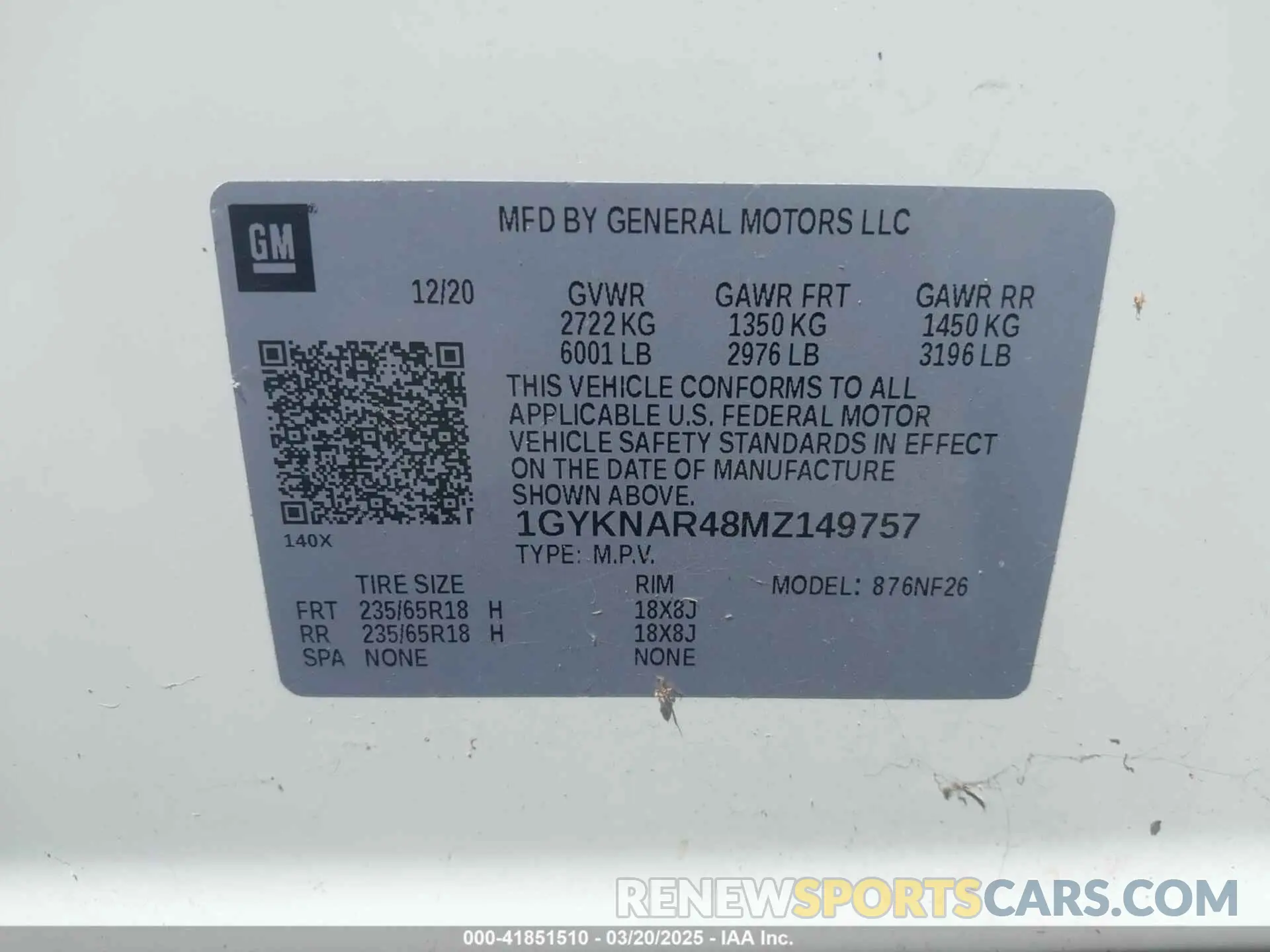 9 fotografías del automóvil dañado 1GYKNAR48MZ149757 CADILLAC XT5 2021