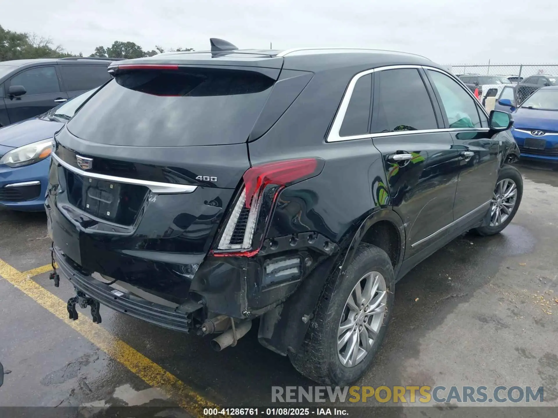 4 fotografías del automóvil dañado 1GYKNCRS3MZ103893 CADILLAC XT5 2021