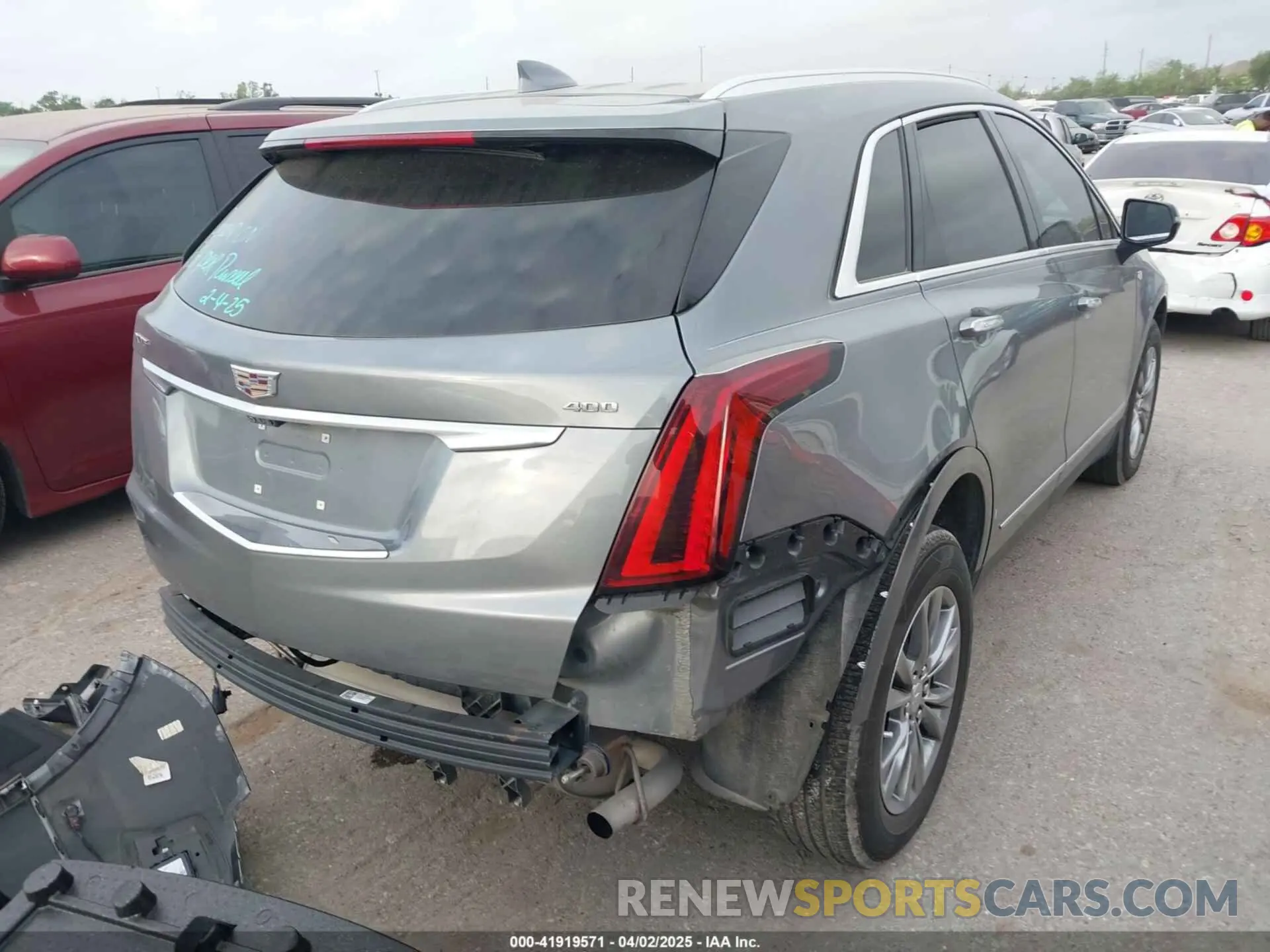 4 fotografías del automóvil dañado 1GYKNCRS5MZ128908 CADILLAC XT5 2021