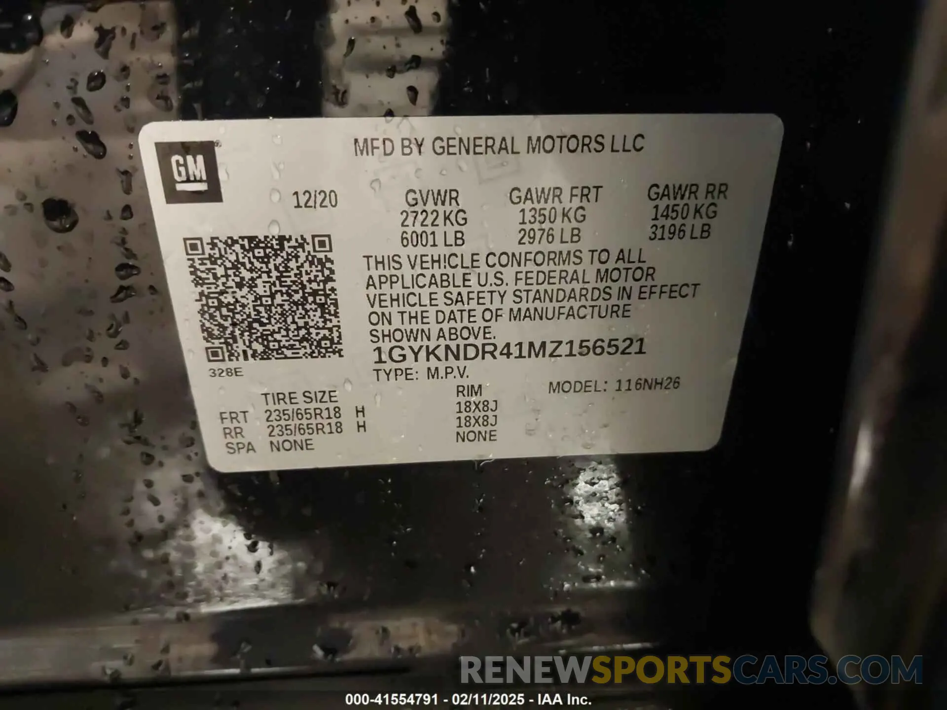 9 fotografías del automóvil dañado 1GYKNDR41MZ156521 CADILLAC XT5 2021