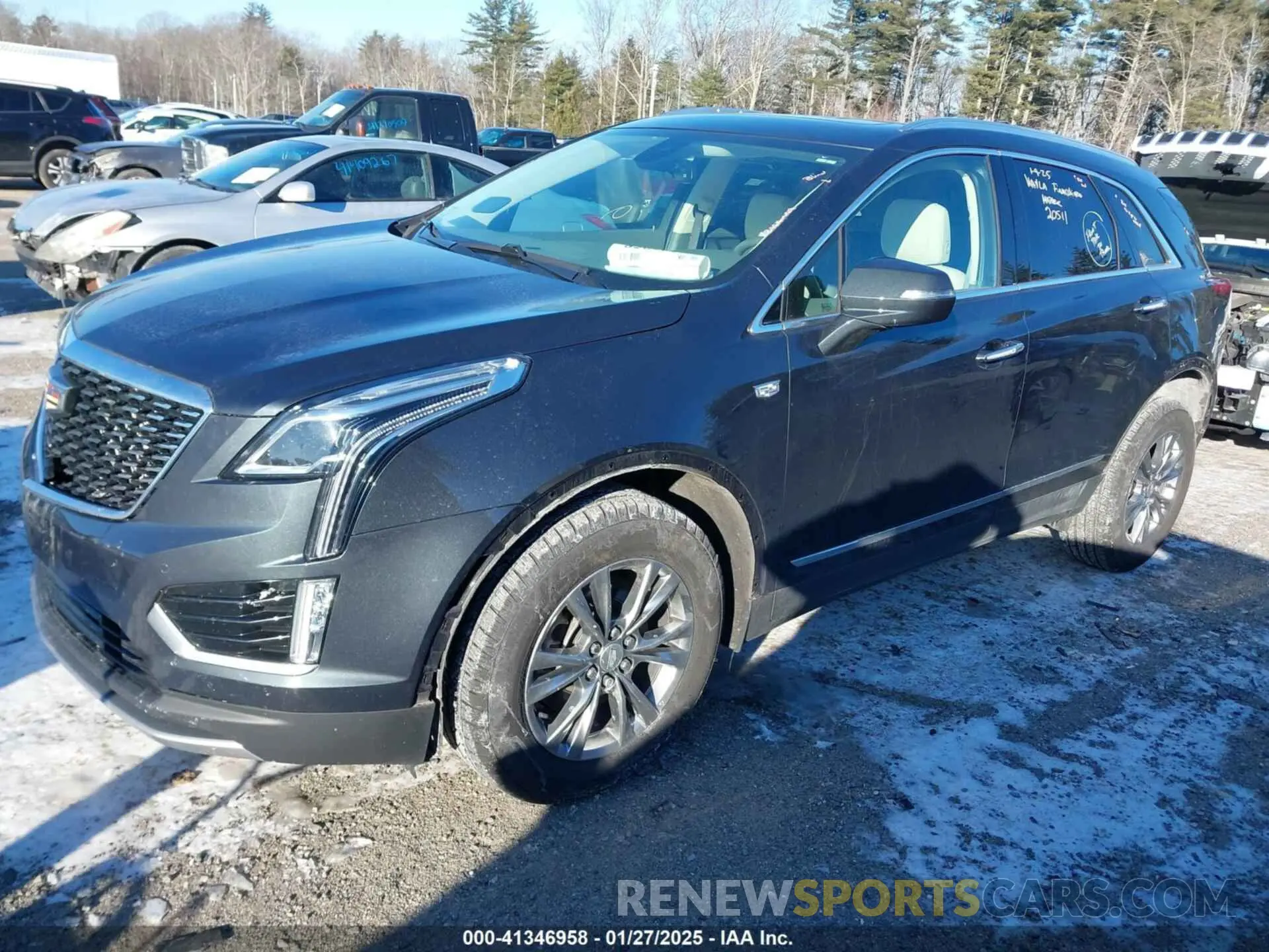 2 fotografías del automóvil dañado 1GYKNDRS2MZ121484 CADILLAC XT5 2021