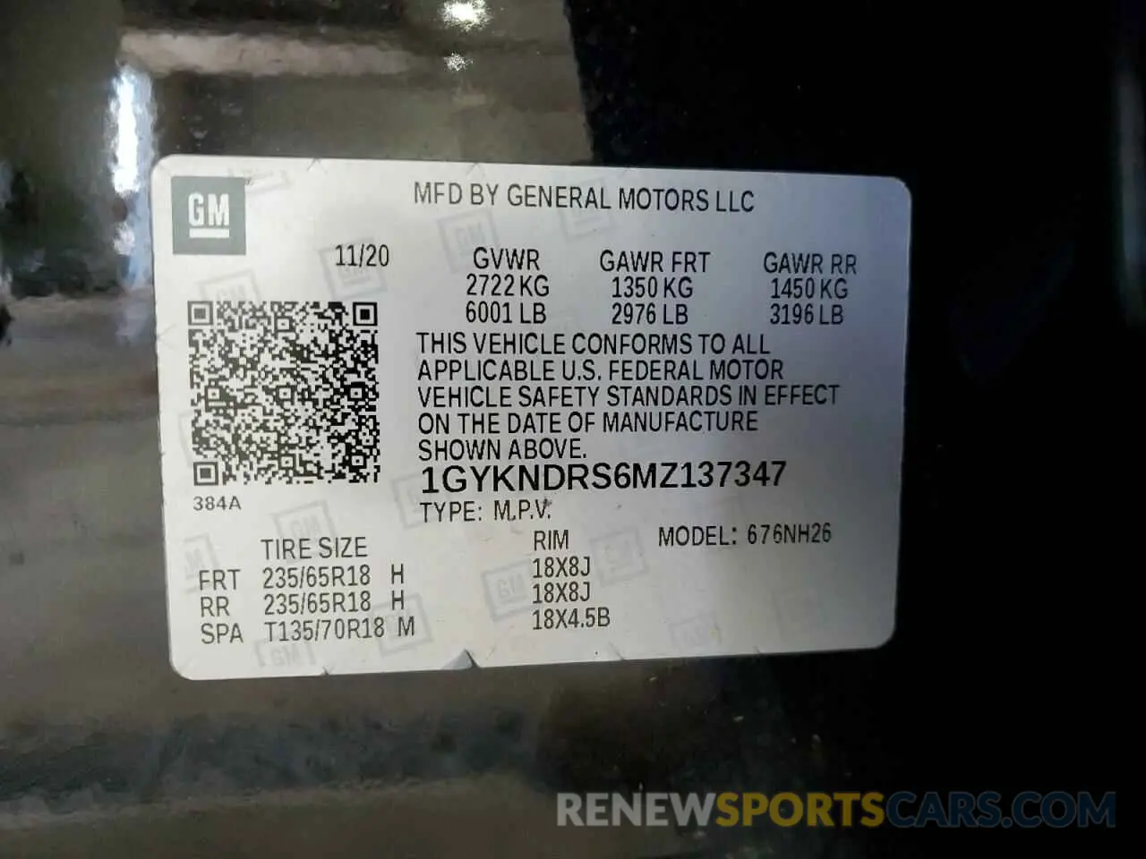 13 fotografías del automóvil dañado 1GYKNDRS6MZ137347 CADILLAC XT5 2021