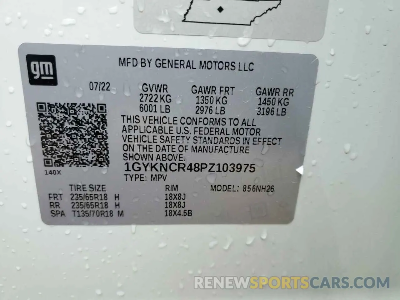 13 fotografías del automóvil dañado 1GYKNCR48PZ103975 CADILLAC XT5 2023