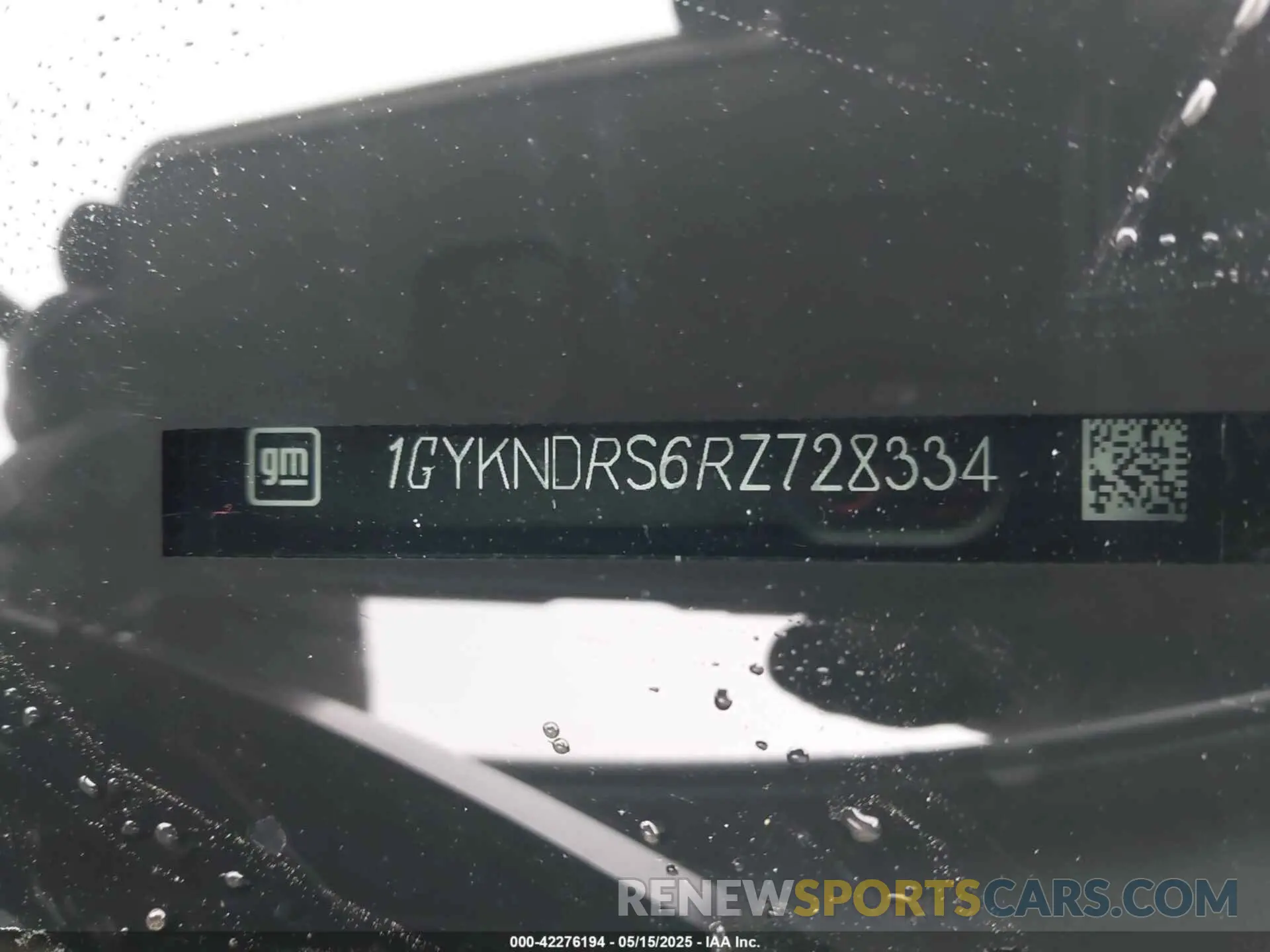 9 fotografías del automóvil dañado 1GYKNDRS6RZ728334 CADILLAC XT5 2024