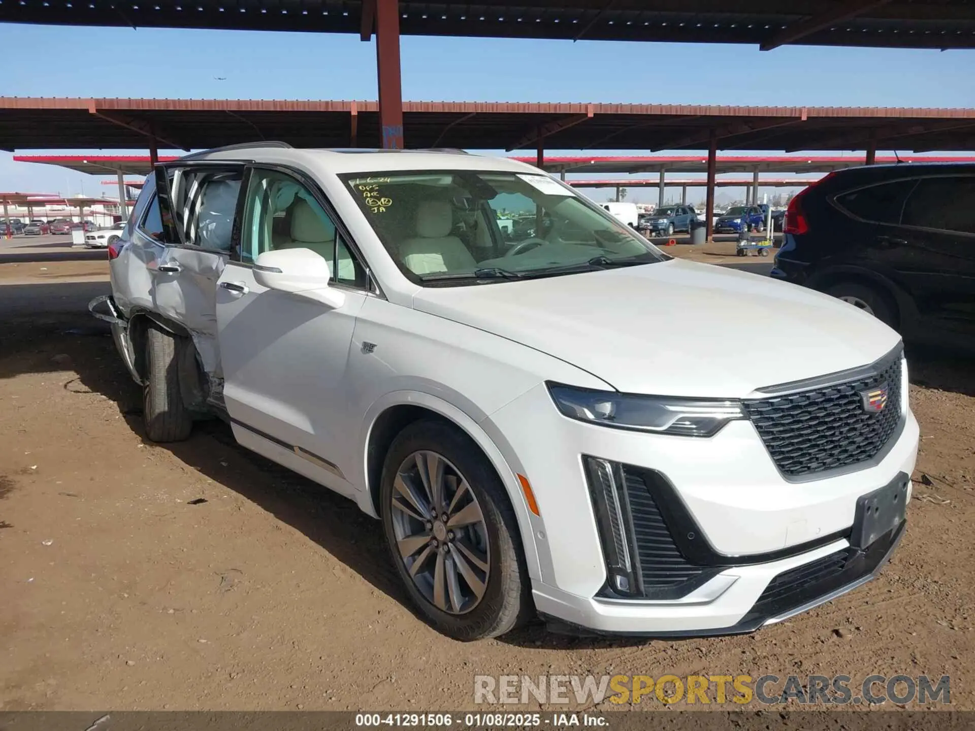 6 fotografías del automóvil dañado 1GYKPDRSXLZ236536 CADILLAC XT6 2020
