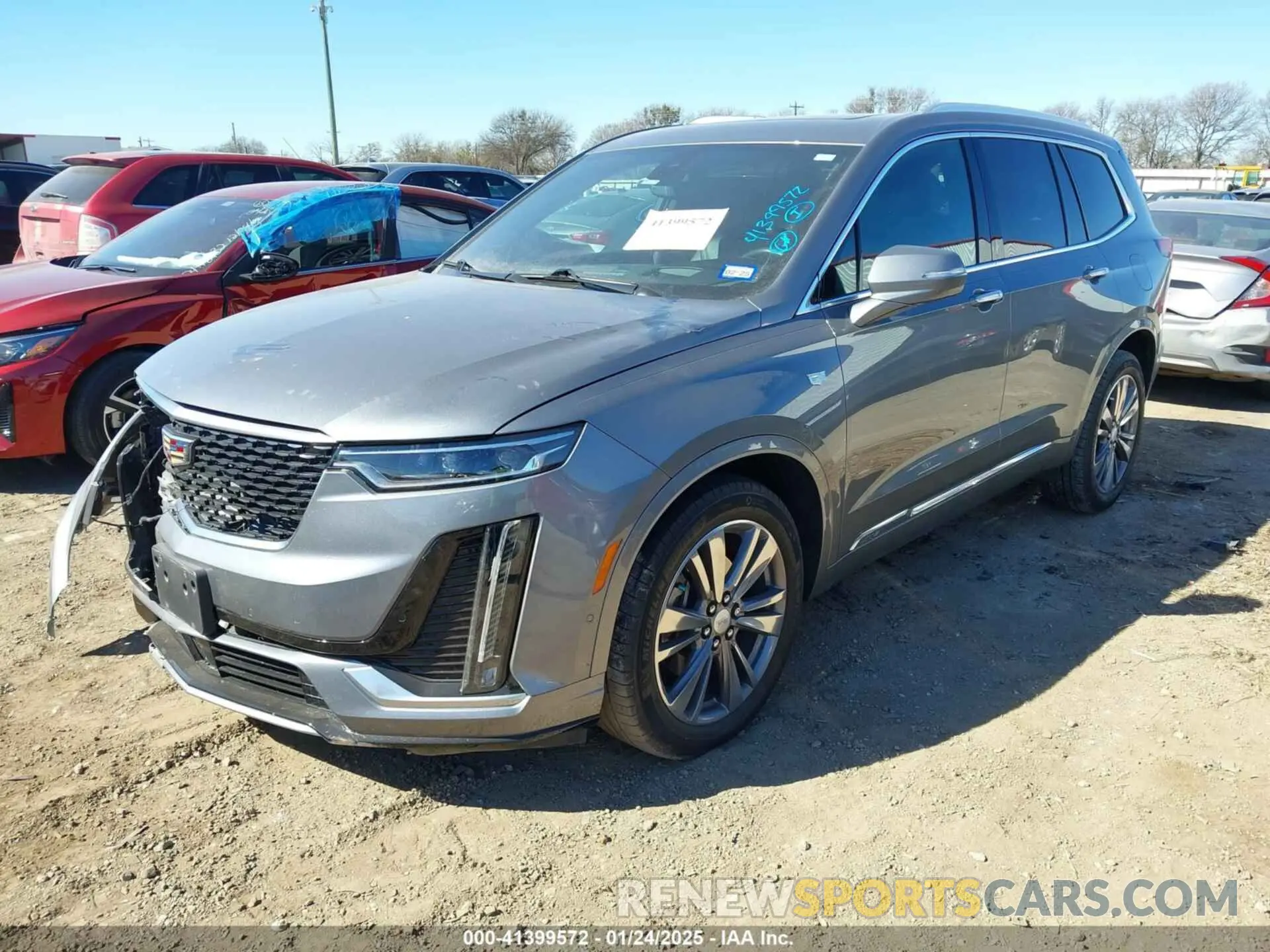 2 fotografías del automóvil dañado 1GYKPFRS2LZ232010 CADILLAC XT6 2020