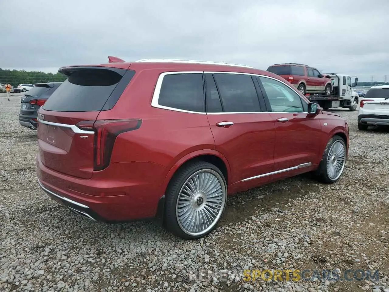 3 fotografías del automóvil dañado 1GYKPCRSXMZ218341 CADILLAC XT6 2021