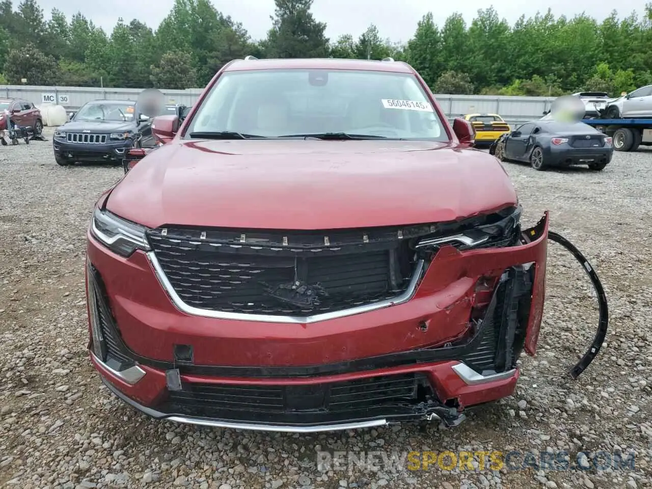 5 fotografías del automóvil dañado 1GYKPCRSXMZ218341 CADILLAC XT6 2021