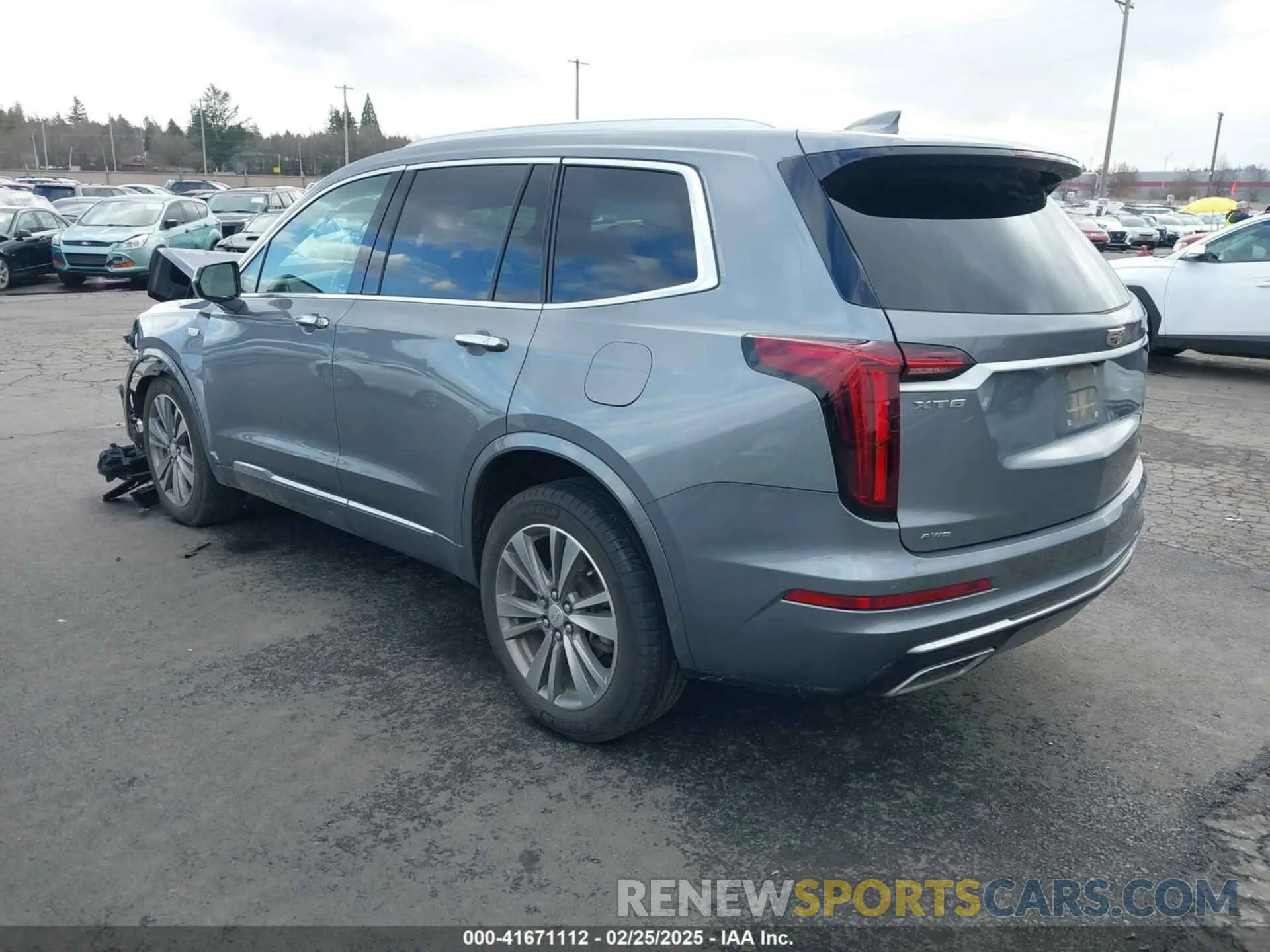 3 fotografías del automóvil dañado 1GYKPDRS2MZ228111 CADILLAC XT6 2021