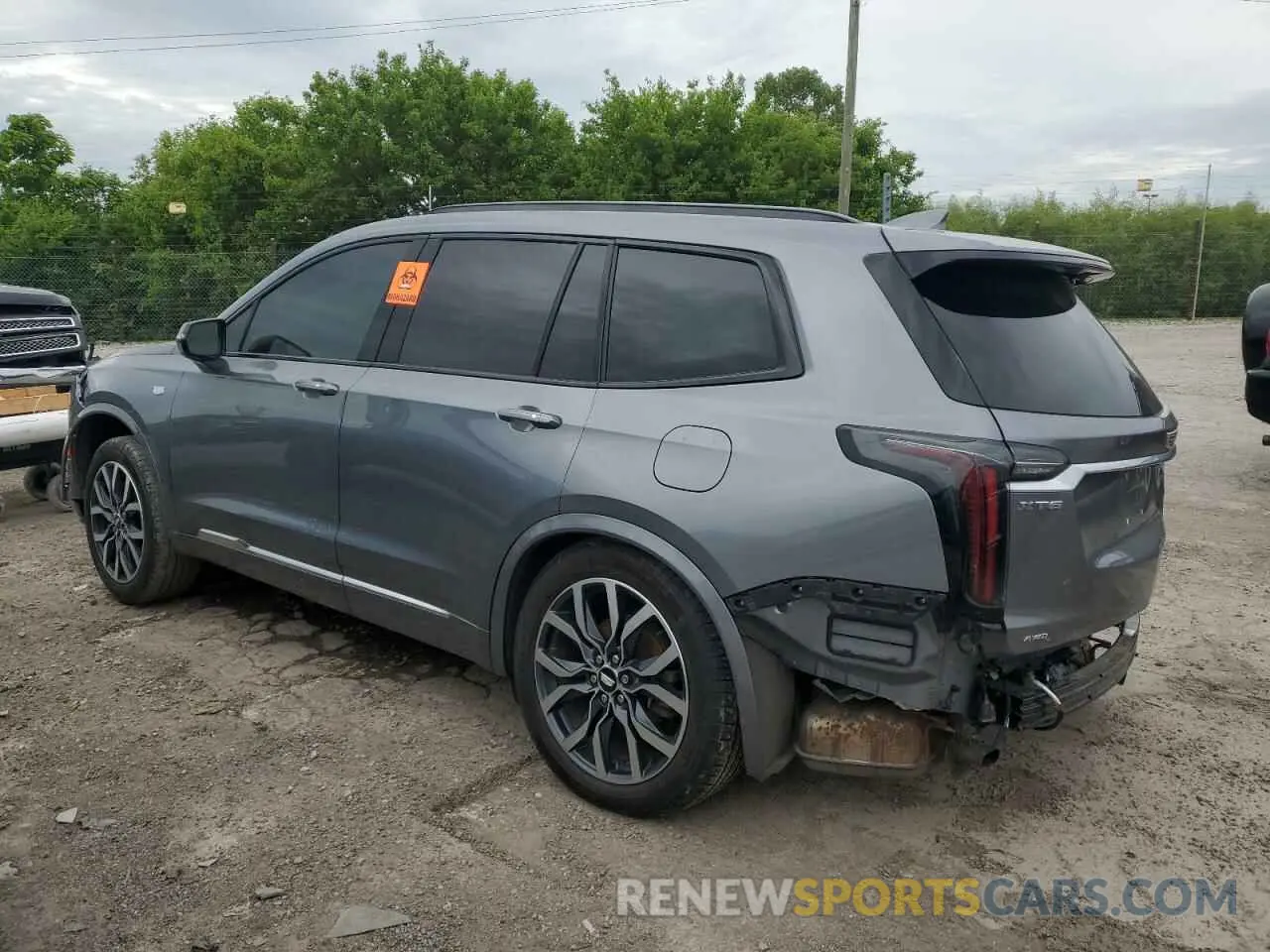 2 fotografías del automóvil dañado 1GYKPHRS9MZ165189 CADILLAC XT6 2021