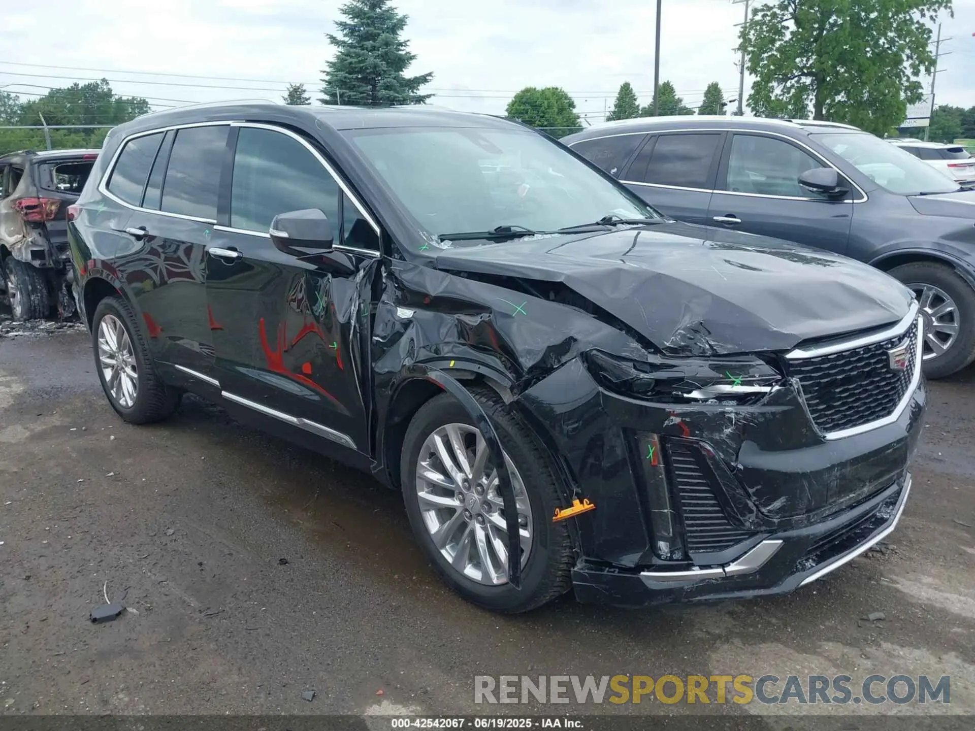 1 fotografías del automóvil dañado 1GYKPDRS6NZ156380 CADILLAC XT6 2022