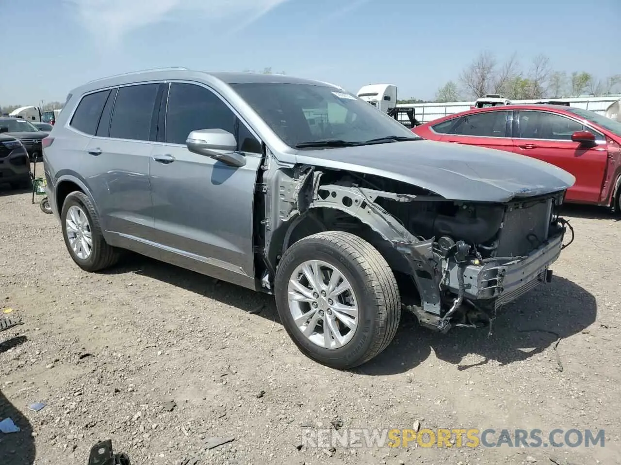 4 fotografías del automóvil dañado 1GYKPAR47PZ113833 CADILLAC XT6 2023