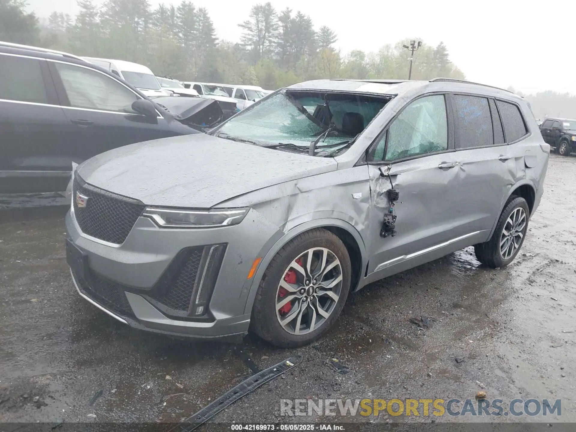 2 fotografías del automóvil dañado 1GYKPHRS2PZ179987 CADILLAC XT6 2023