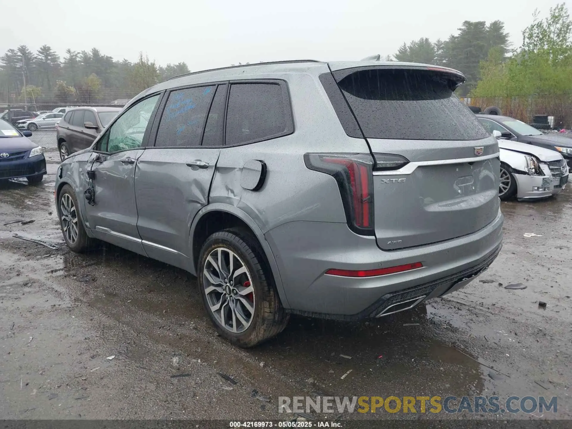 3 fotografías del automóvil dañado 1GYKPHRS2PZ179987 CADILLAC XT6 2023