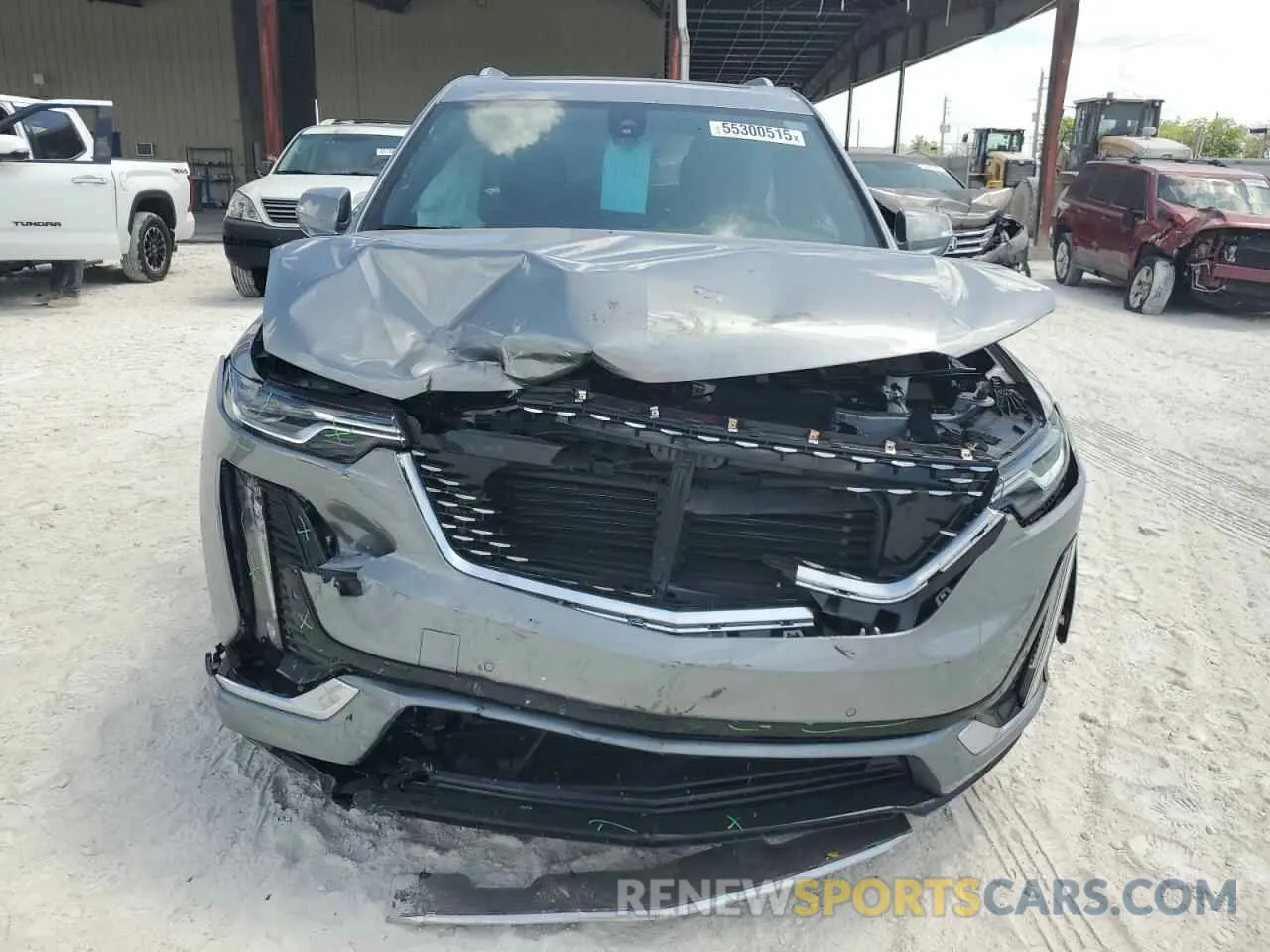 5 fotografías del automóvil dañado 1GYKPAR42RZ750678 CADILLAC XT6 2024