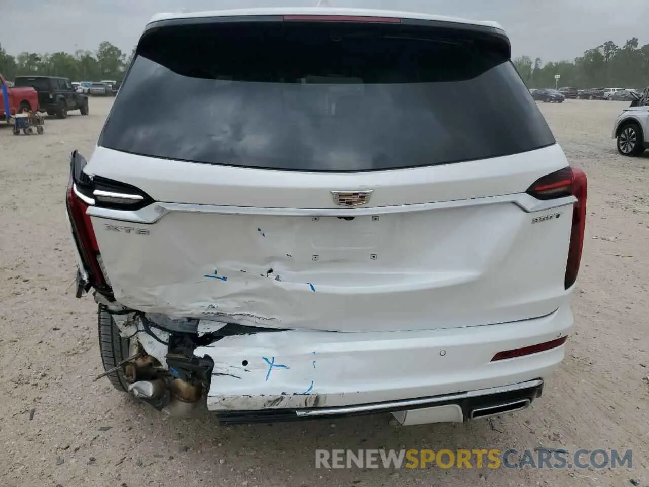 6 fotografías del automóvil dañado 1GYKPAR47RZ720446 CADILLAC XT6 2024