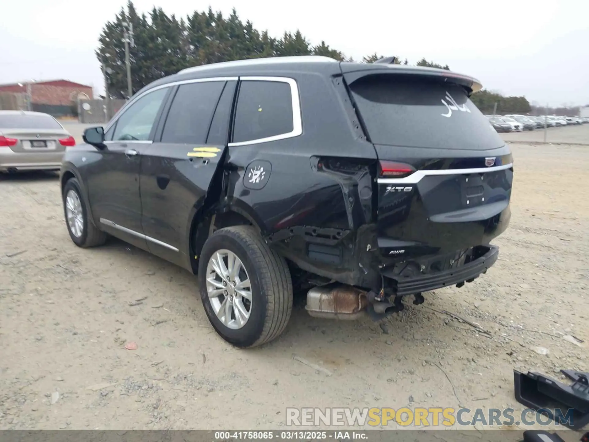 3 fotografías del automóvil dañado 1GYKPBR47RZ723532 CADILLAC XT6 2024