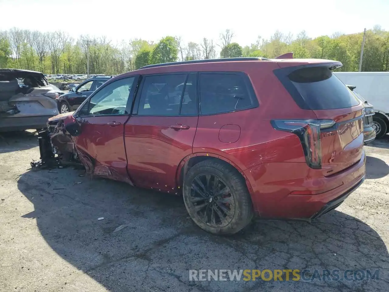 2 fotografías del automóvil dañado 1GYKPHRS4RZ715079 CADILLAC XT6 2024