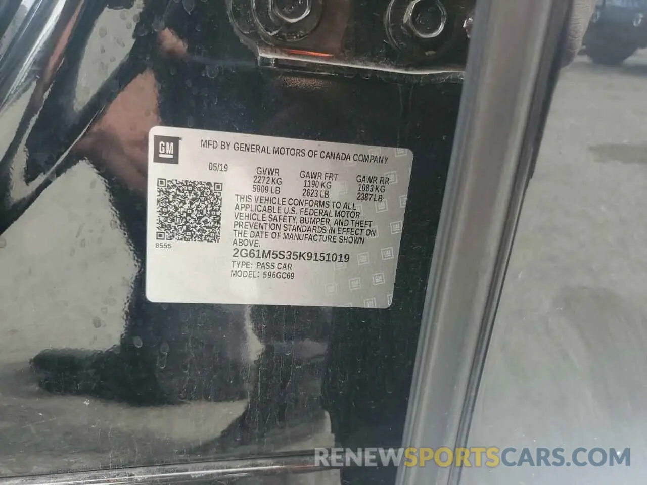 14 fotografías del automóvil dañado 2G61M5S35K9151019 CADILLAC XTS 2019