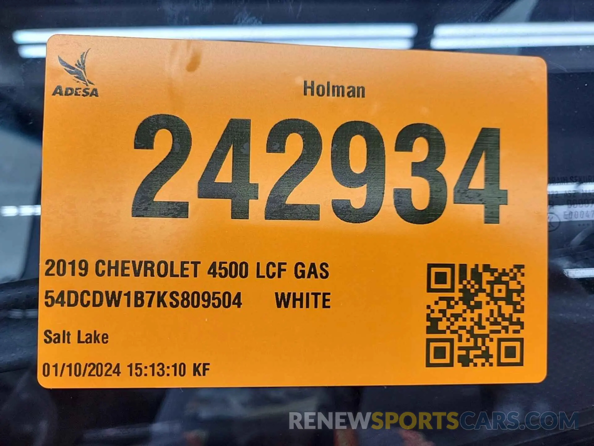 4 fotografías del automóvil dañado 54DCDW1B7KS809504 CHEVROLET 4500 LCF GAS 2019