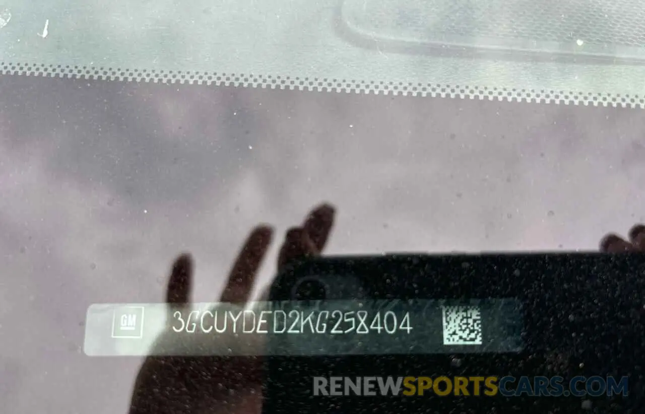 10 fotografías del automóvil dañado 3GCUYDED2KG258404 CHEVROLET ALL Models 2019