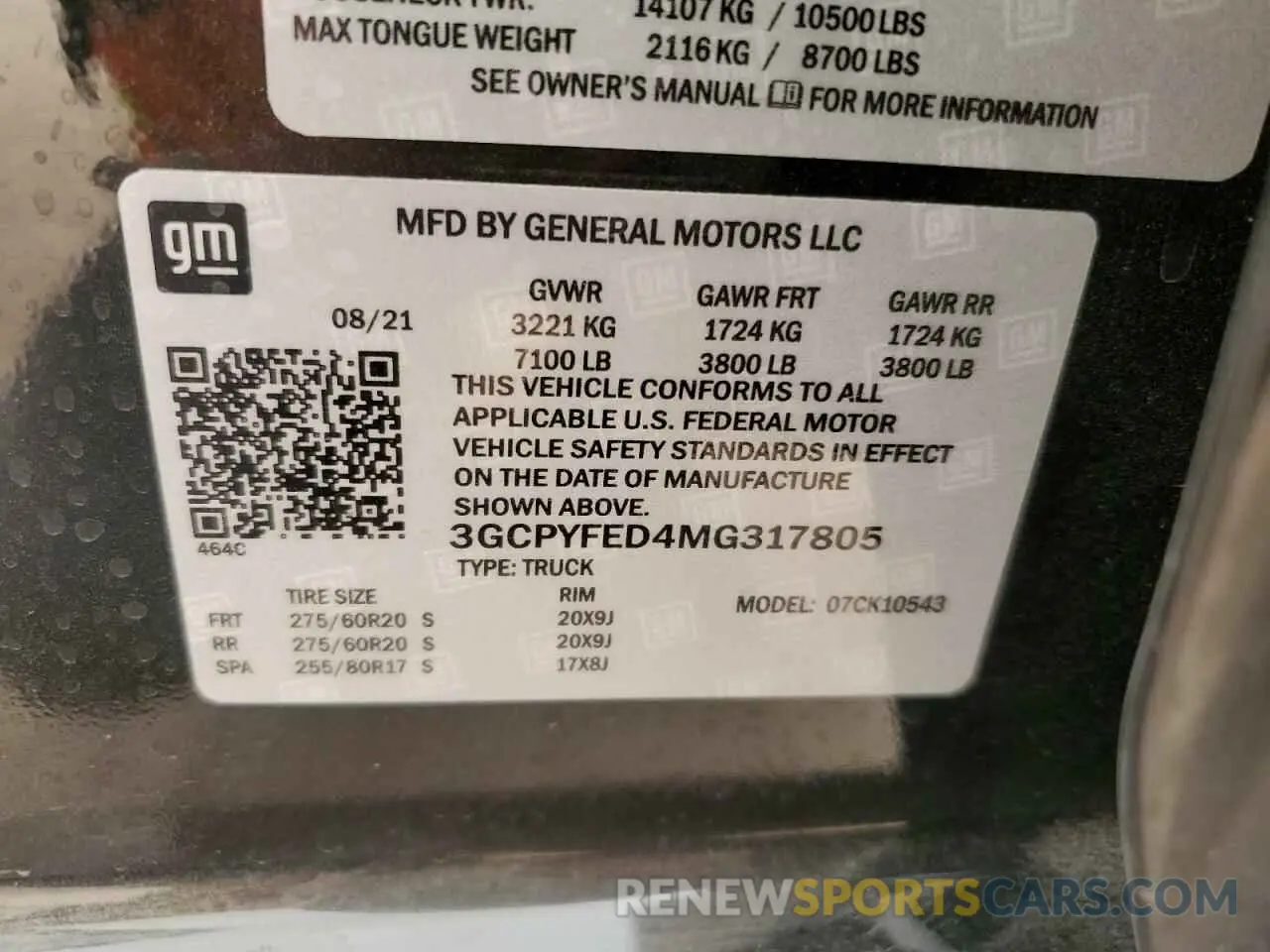 12 fotografías del automóvil dañado 3GCPYFED6LG230728 CHEVROLET ALL Models 2020