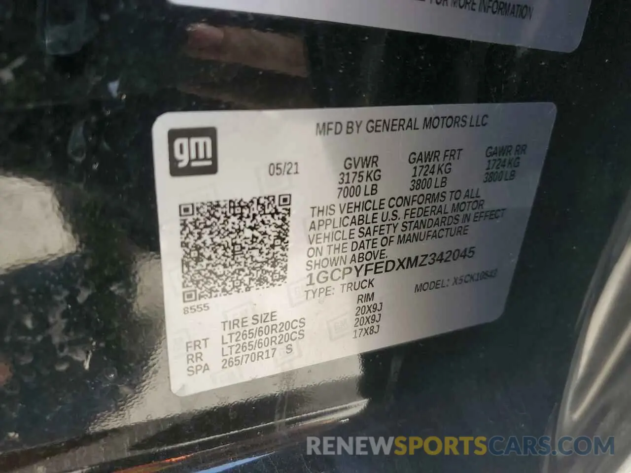 14 fotografías del automóvil dañado 1GCPYFEDXMZ342045 CHEVROLET ALL Models 2021
