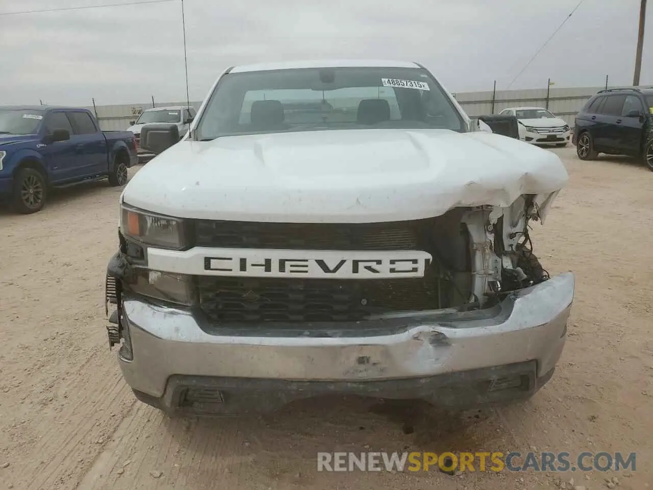 5 fotografías del automóvil dañado 3GCNWAEF5MG218282 CHEVROLET ALL Models 2021