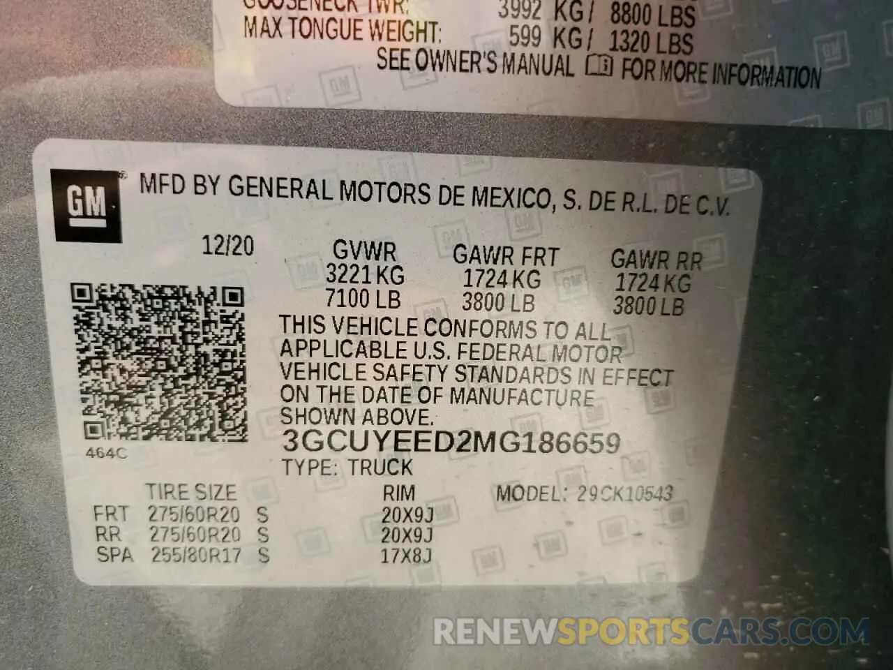 13 fotografías del automóvil dañado 3GCUYEED2MG186659 CHEVROLET ALL Models 2021
