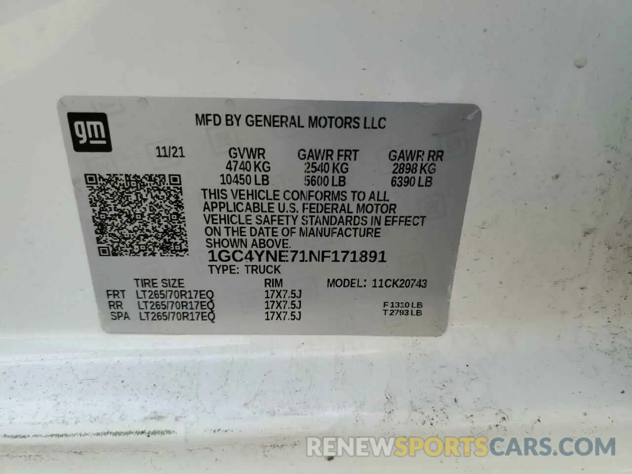 13 fotografías del automóvil dañado 1GC4YNE71NF171891 CHEVROLET ALL Models 2022
