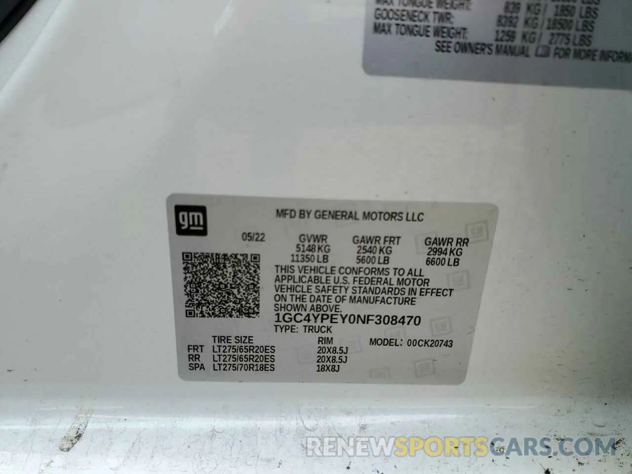 12 fotografías del automóvil dañado 1GC4YPEY0NF308470 CHEVROLET ALL Models 2022