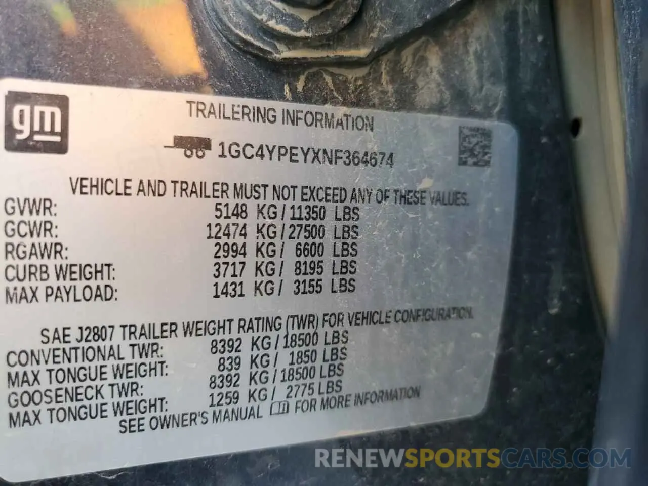 12 fotografías del automóvil dañado 1GC4YPEYXNF364674 CHEVROLET ALL Models 2022
