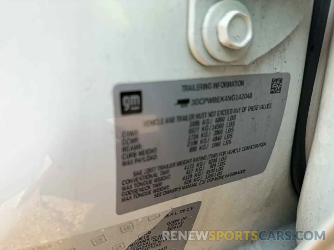 12 fotografías del automóvil dañado 3GCPWBEK4NG142048 CHEVROLET ALL Models 2022