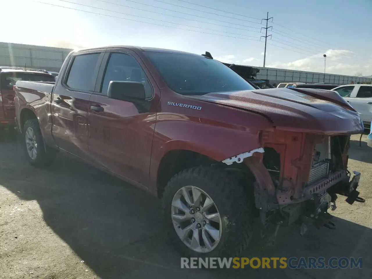 4 fotografías del automóvil dañado 3GCPYBEK8NG172180 CHEVROLET ALL Models 2022