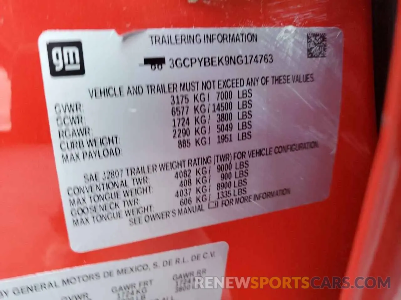 13 fotografías del automóvil dañado 3GCPYBEK9NG174763 CHEVROLET ALL Models 2022
