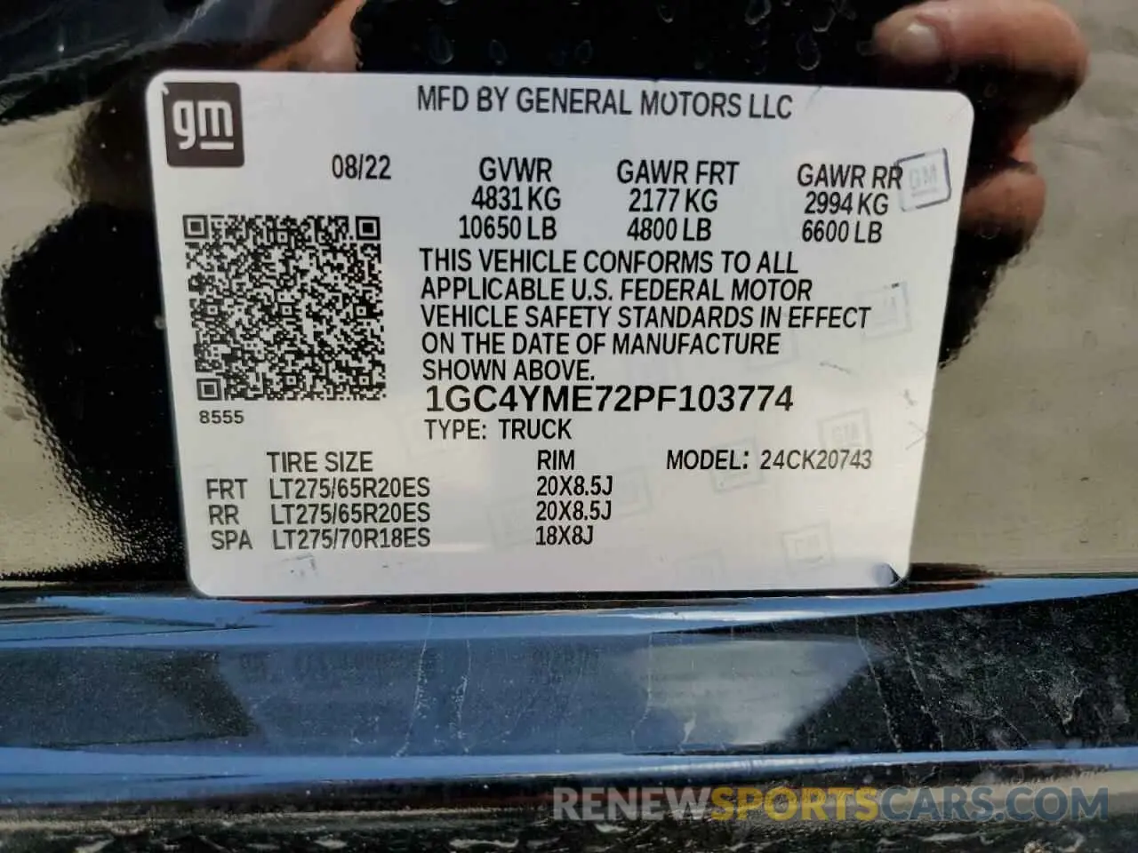 12 fotografías del automóvil dañado 1GC4YME72PF103774 CHEVROLET ALL Models 2023