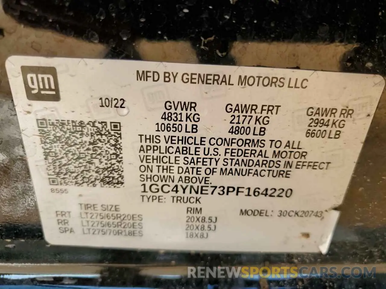 14 fotografías del automóvil dañado 1GC4YNE73PF164220 CHEVROLET ALL Models 2023