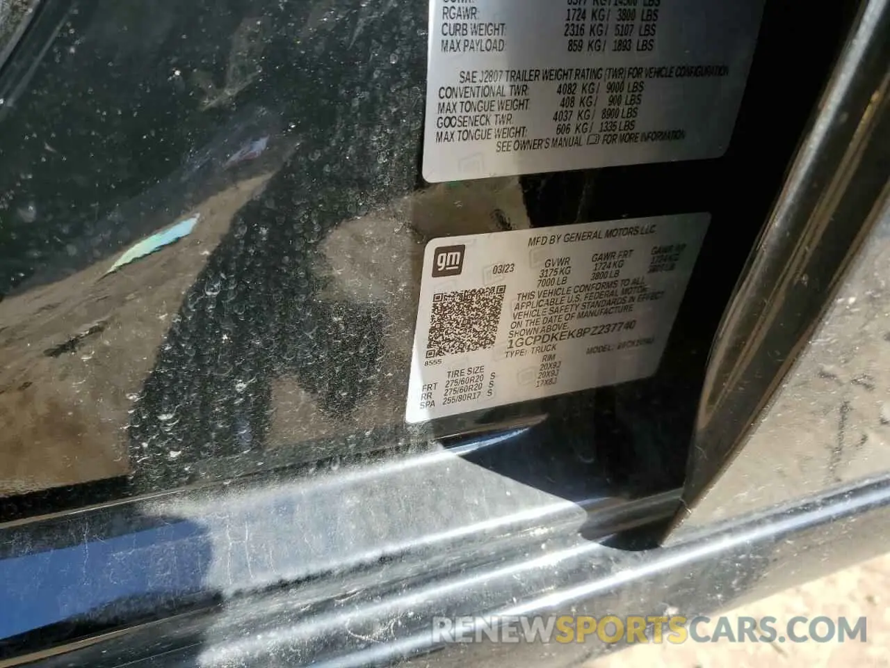 12 fotografías del automóvil dañado 1GCPDKEK8PZ237740 CHEVROLET ALL Models 2023