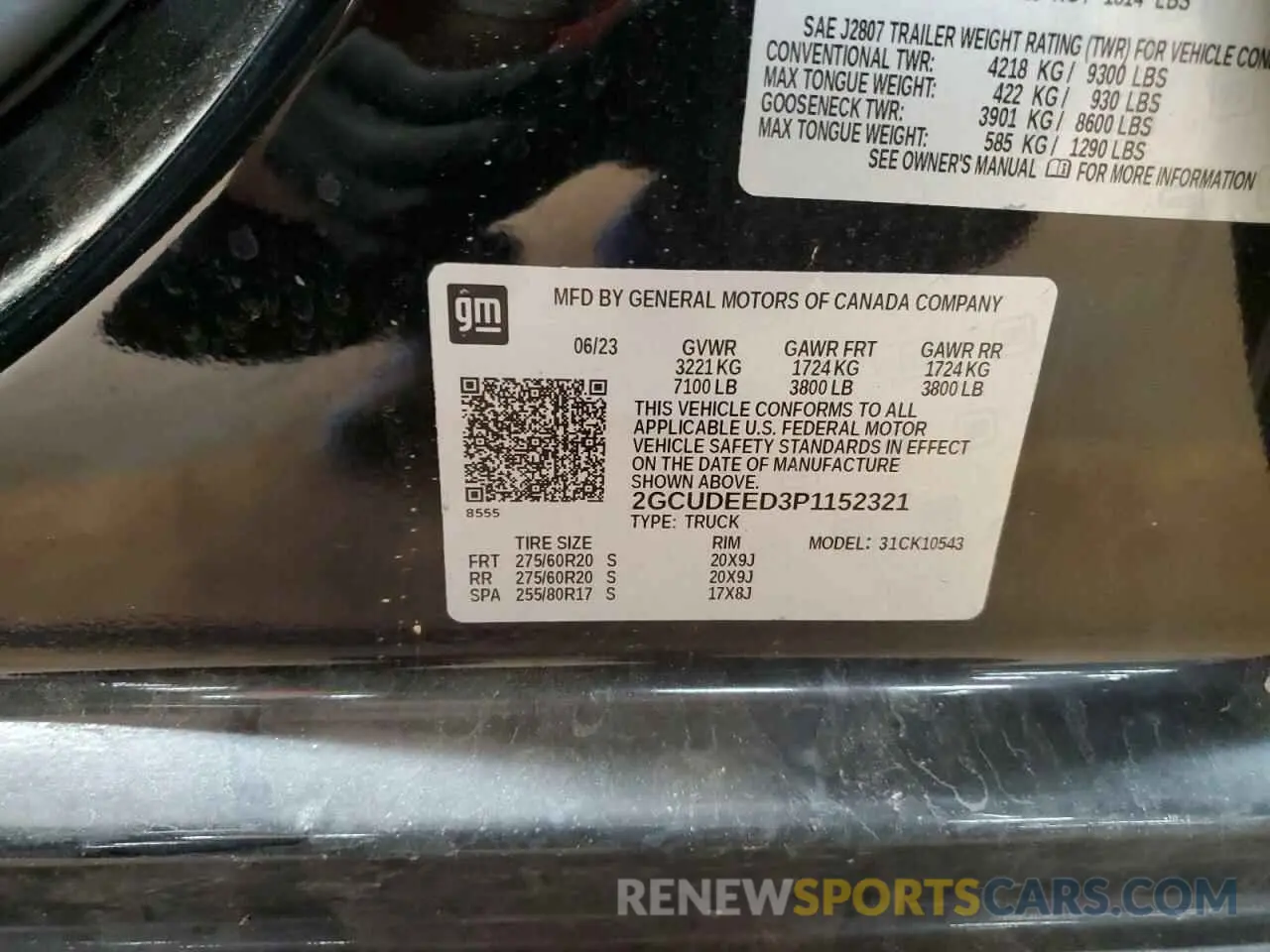 12 fotografías del automóvil dañado 2GCUDEED3P1152321 CHEVROLET ALL Models 2023