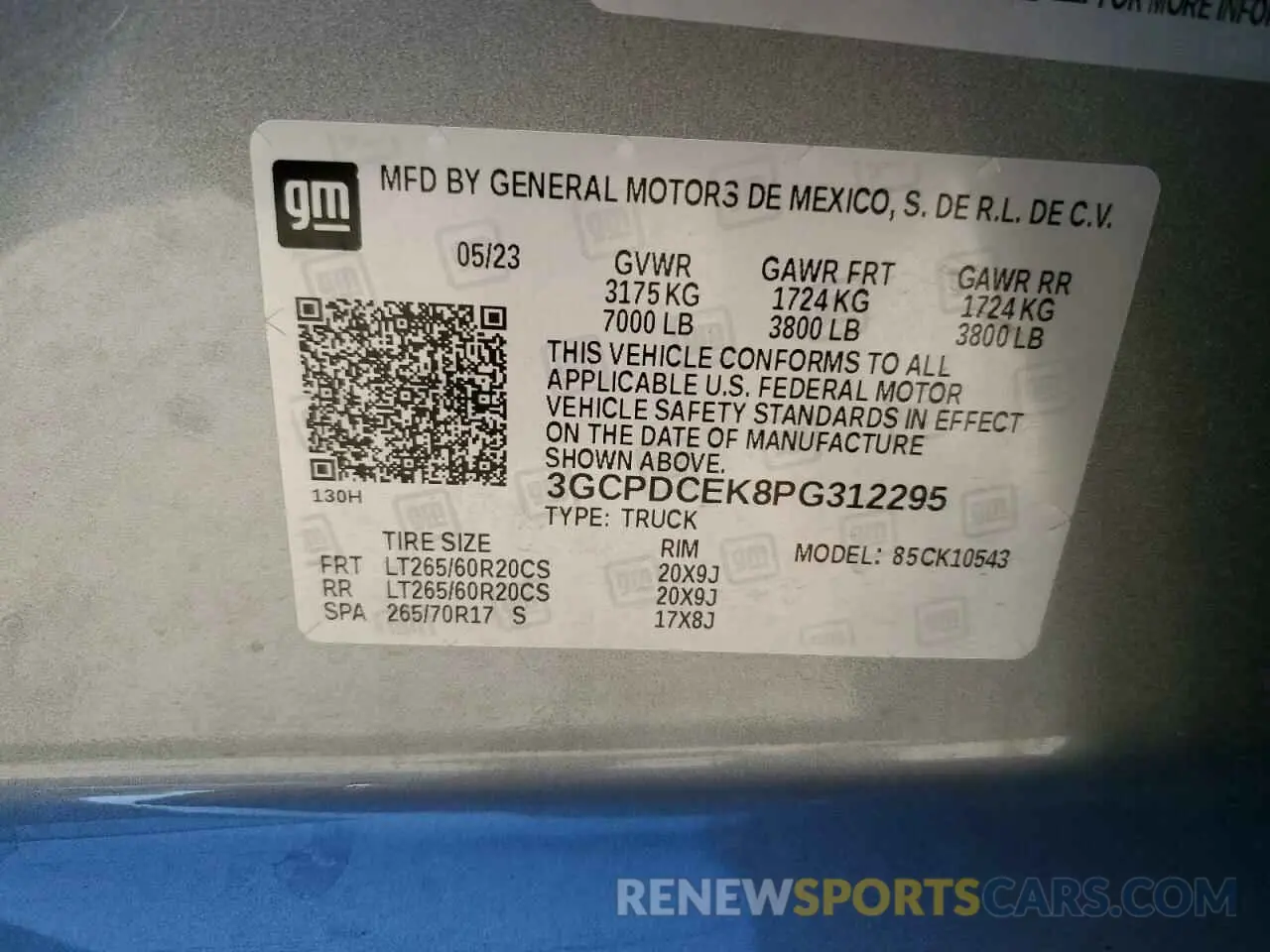 13 fotografías del automóvil dañado 3GCPDCEK8PG312295 CHEVROLET ALL Models 2023